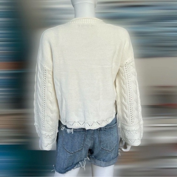 POLAGRAM bell sleeve sweater M L - Picture 4 of 7